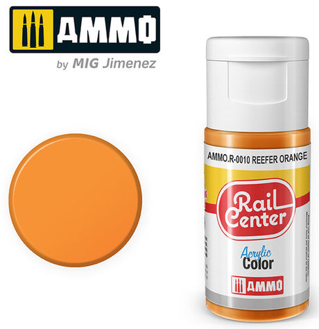 AMMO R0010 Reefer Orange (15 ML) Acrylic Paints By Mig Jimenez