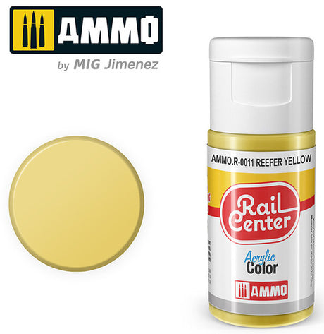 AMMO R0011 Reefer Yellow (15 ML) Acrylic Paints By Mig Jimenez