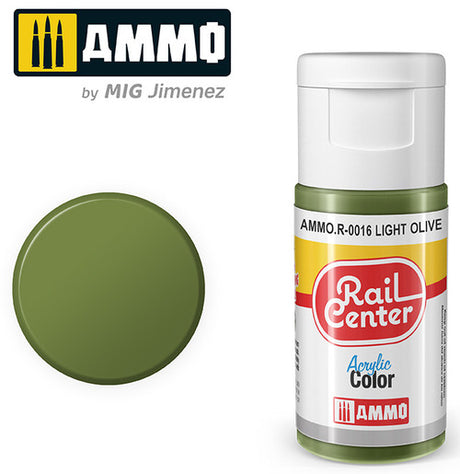 AMMO R0016 Light Olive (15 ML) Acrylic Paints By Mig Jimenez