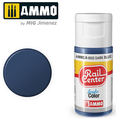 AMMO R0020 Dark Blue (15 ML) Acrylic Paints By Mig Jimenez