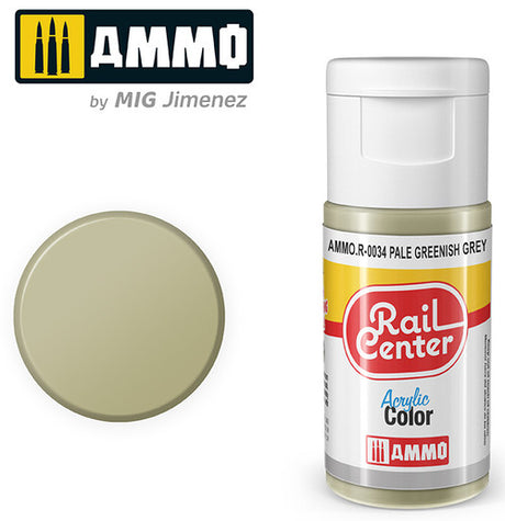 AMMO R0034 Pale Greenish Gray (15 ML) Acrylic Paints By Mig Jimenez