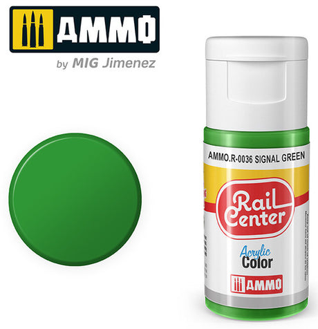AMMO R0036 Signal Green (15 ML) Acrylic Paints By Mig Jimenez