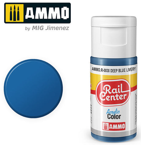 AMMO R0038 Deep Blue Livery (15 ML) Acrylic Paints By Mig Jimenez