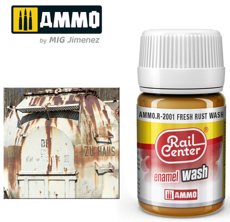AMMO R2001 Fresh Rust Wash (35 ML)) Acrylic Paints By Mig Jimenez