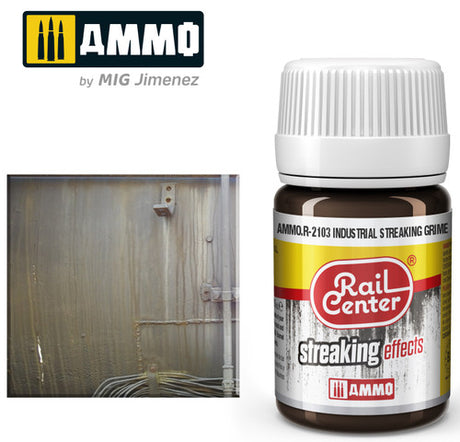 AMMO R2103 Industrial Streaking Grime (35 ML)) Acrylic Paints By Mig Jimenez
