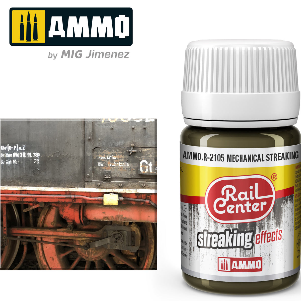 AMMO R2105 Mechanical Streaking (35 ML)) Acrylic Paints By Mig Jimenez ...