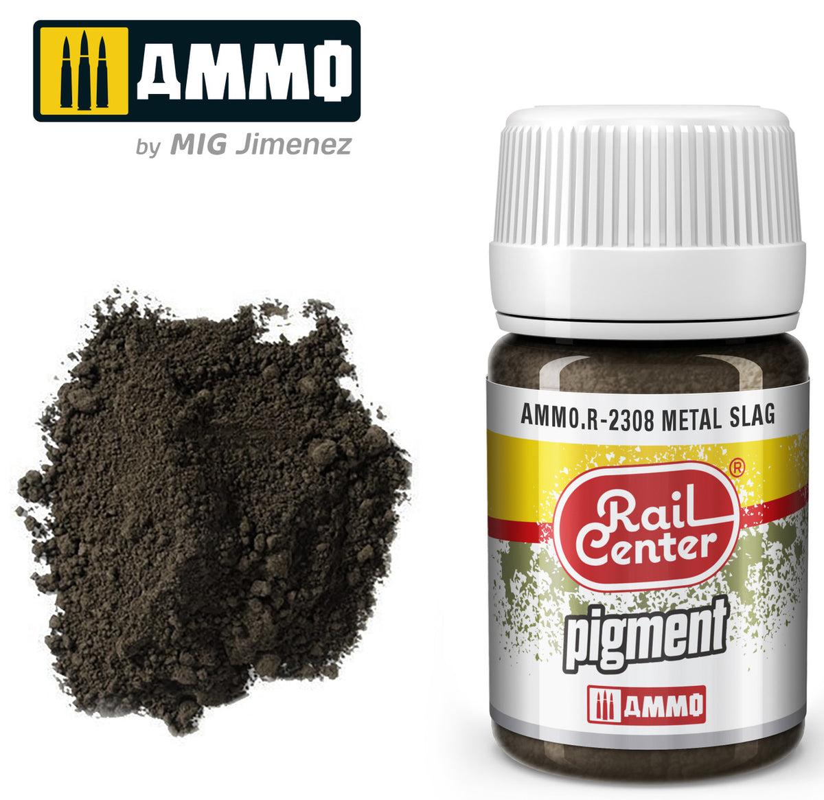 Pigments métal poli Rail Center 35 ml - AMMO R-2307 Pigments métal poli Rail Center 35 ml - AMMO R-2307