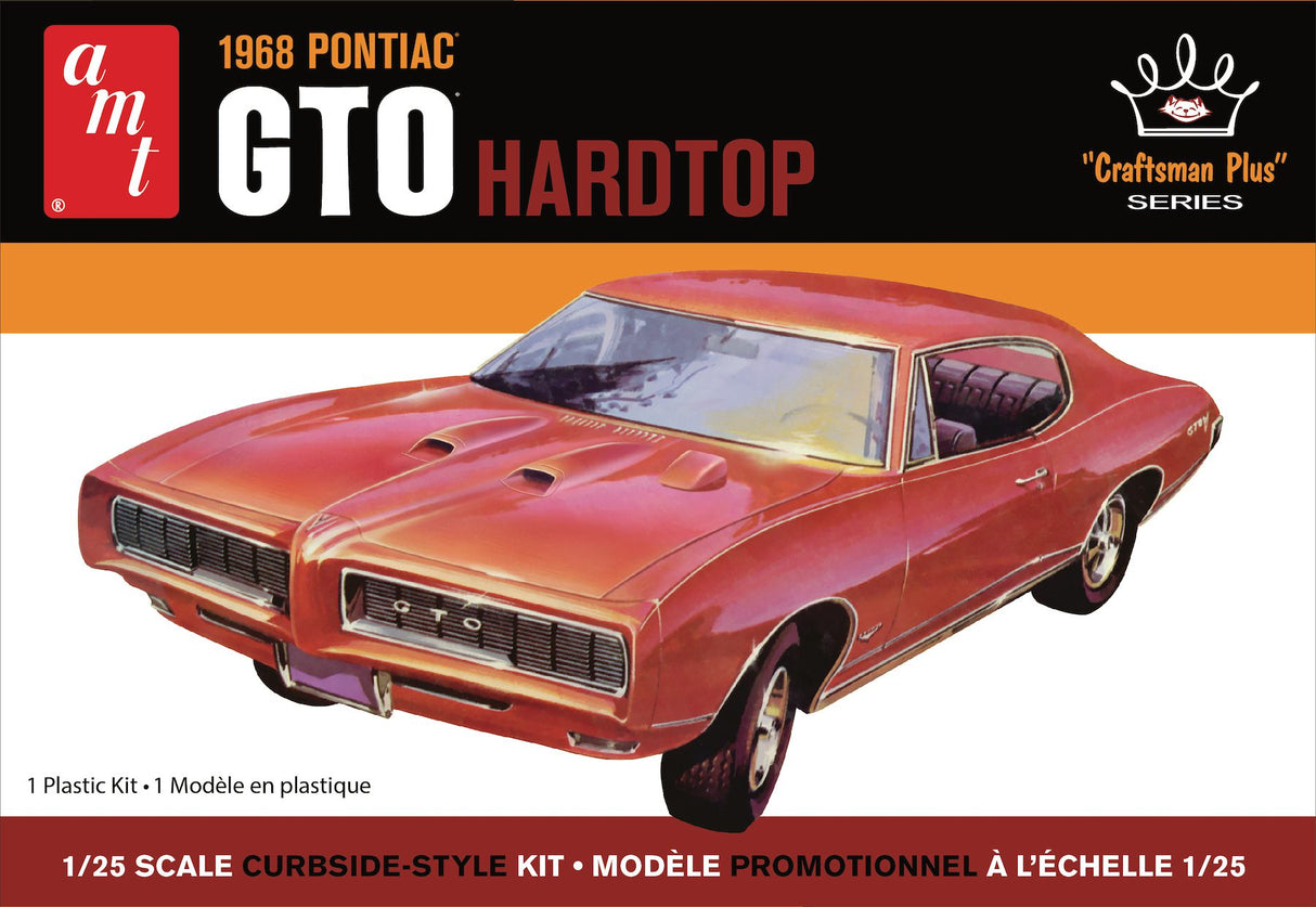 AMT 1411 1968 Pontiac GTO Hardtop 1/25 Scale Model Kit