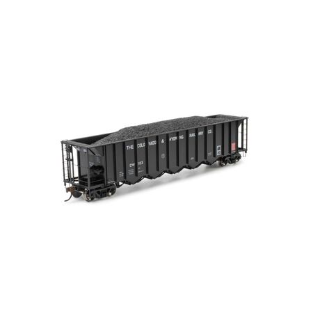 Athearn ATH-1011 Ortner 5-Bay Rapid Discharge Hopper, CW Colorado & Wyoming #103 HO Scale