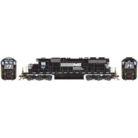 Athearn ATH-1441 EMD SD38 Locomotive with DCC & Sound, NS Norfolk Southern #3806 HO Scale