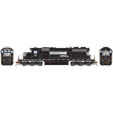 Athearn ATH-1442 EMD SD38 Locomotive with DCC & Sound, NS Norfolk Southern #3813 HO Scale