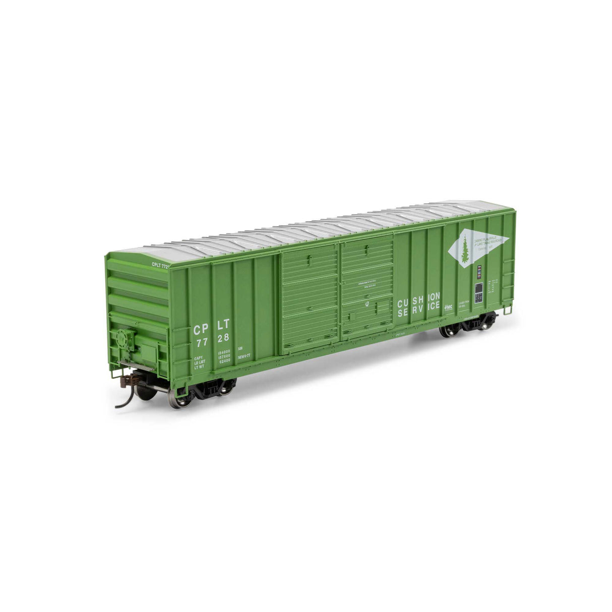 Athearn ATH-1739 50' FMC 5077 DD Offset Box Car, CPLT #7728 HO Scale