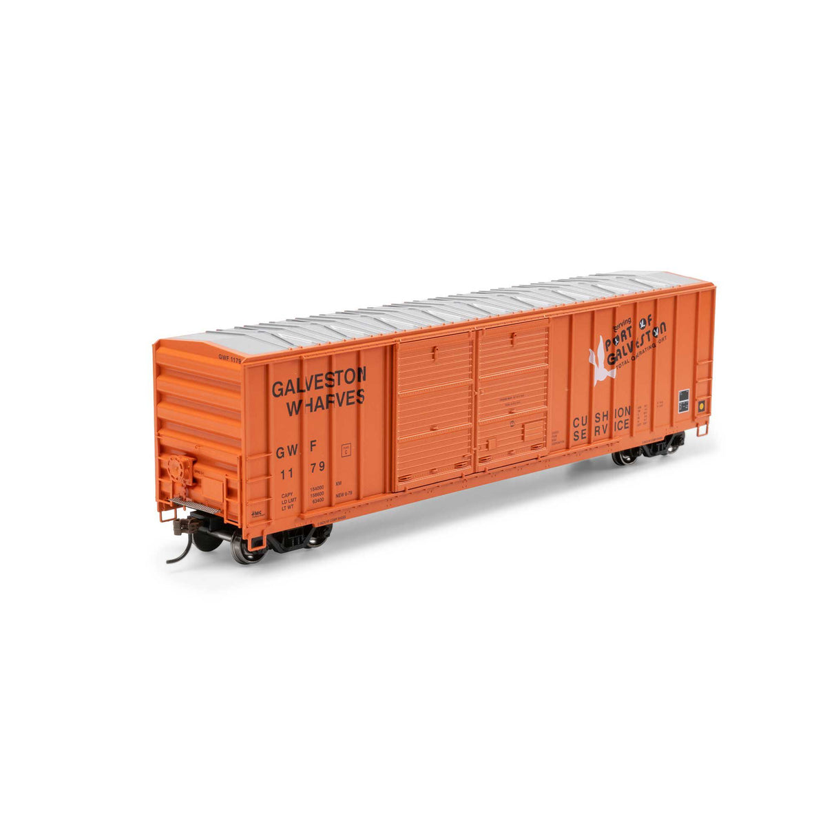 Athearn ATH-1747 50' FMC 5077 DD Offset Box Car, GWF #1179 HO Scale
