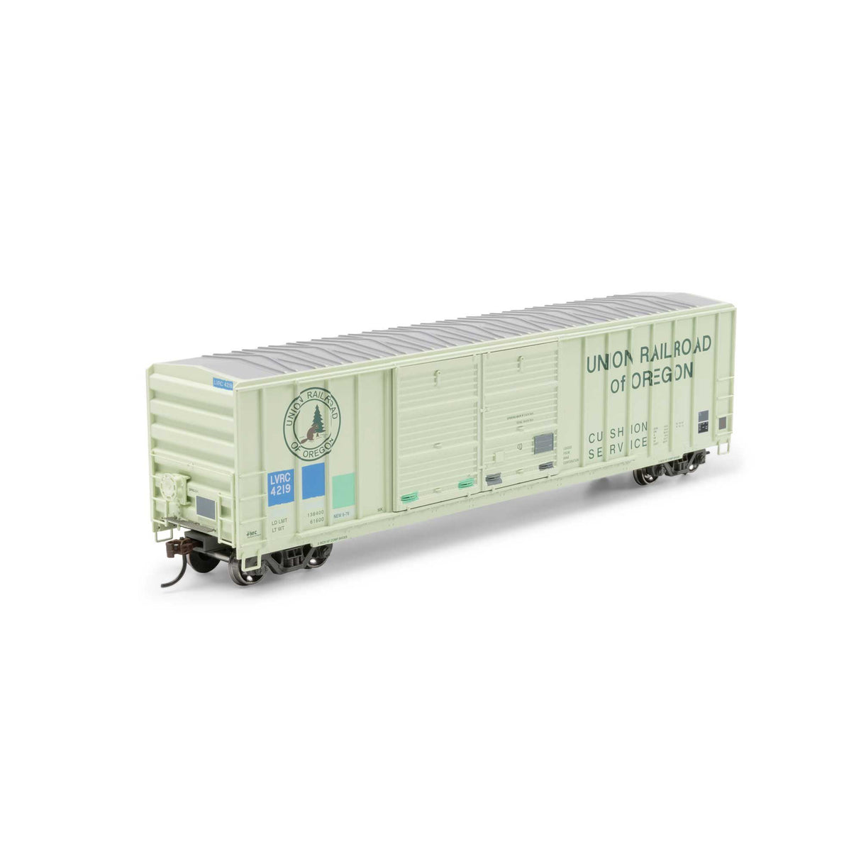 Athearn ATH-1752 50' FMC 5077 DD Offset Box Car, Primed For Grime LVRC Ex-UO #4219 HO Scale