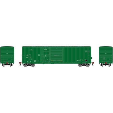 Athearn ATH-2139 50' PS 5277 Combo Door Box Car, MDW Minnesota Dakota & Western #13054 HO Scale