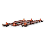 Athearn ATH15674 57' Trinity Spine Car 3 car set BNSF #300503 HO Scale