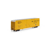 Athearn ATH16117 60' Hi-Cube Ex-Post Box, MILW Milwaukee Road #4222 HO Scale