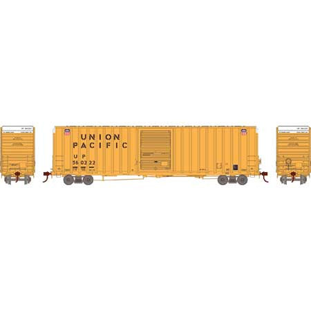 Athearn ATH16118 60' Hi-Cube Ex-Post Box, Union Pacific UP/Yellow #560222 HO Scale