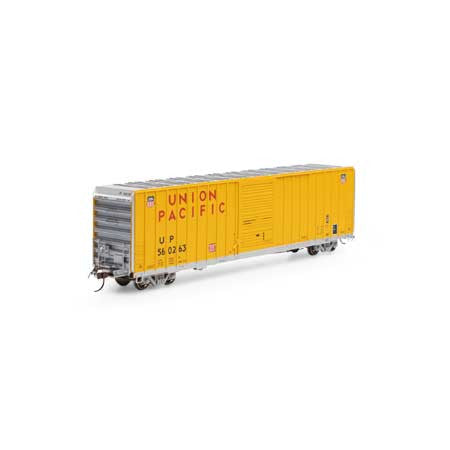 Athearn ATH16120 60' Hi-Cube Ex-Post Box, Union Pacific UP/Yellow #560263 HO Scale