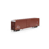 Athearn ATH16122 60' Hi-Cube Ex-Post Box, Union Pacific UP/Brown #560332 HO Scale