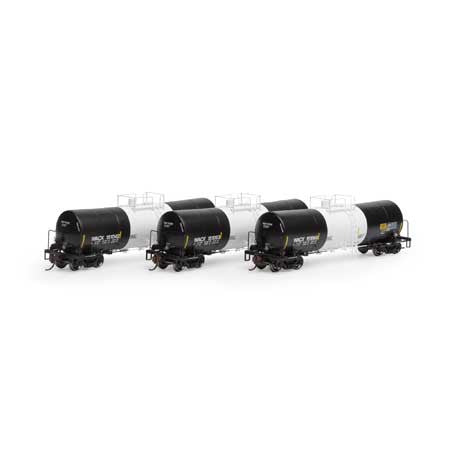 Athearn ATH16365 16,000-Gallon Clay Slurry Tank, WACX Set #1 3 Pack HO Scale