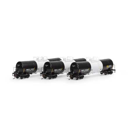 Athearn ATH16366 16,000-Gallon Clay Slurry Tank, WACX Set #2 3 Pack HO Scale
