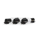 Athearn ATH16366 16,000-Gallon Clay Slurry Tank, WACX Set #2 3 Pack HO Scale