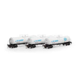 Athearn ATH16369 16,000-Gallon Clay Slurry Tank, JMXH Set #1 3 Pack HO Scale