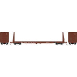 Athearn ATH17075 60' Bulkhead Flat, MILW #67242 HO Scale