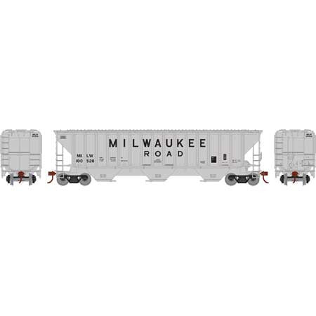 Athearn ATH18751 PS 4740 Hopper Milw - Milwaukee Road #100528  (HO Scale) Part #ATH18751