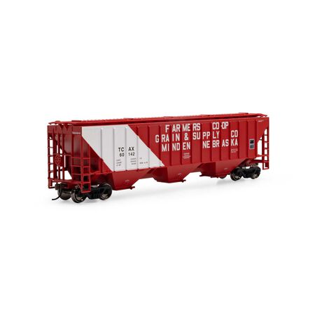Athearn ATH22277 PS4740 Covered Hopper TCAX Farmers Co-OP Minden Neb #60142 HO Scale