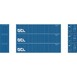 Athearn ATH27058 40' Corrugated Low Container, OCLU # 2 (3 Pack) HO Scale