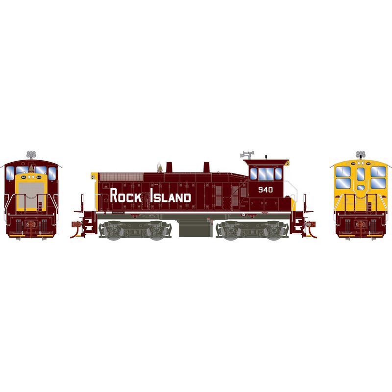 Athearn ATH29762 SW1500 RI Rock Island #940 with DCC & Sound  HO Scale