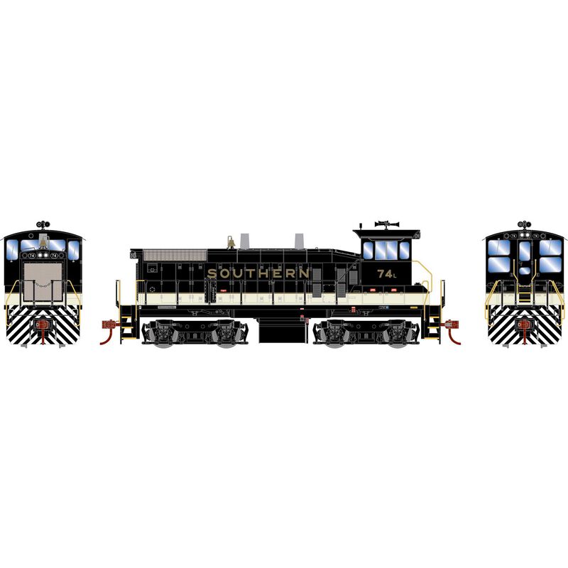 Athearn ATH29772 SW1500 SOU Southern #74L with DCC & Sound HO Scale