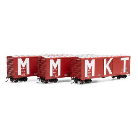 Athearn ATH69450 40' Modern Box Car MKT #5576 #5581 & #5584 3 Pack HO Scale