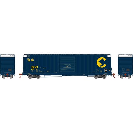 Athearn ATH72832 60' ICC Hi-Cube Boxcar B&O Chessie System #410111 HO Scale