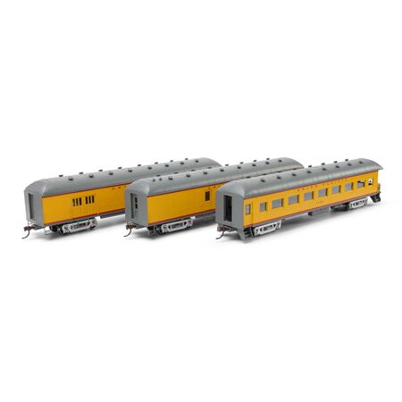 Athearn ATH73037 RTR Arch Roof Passenger, UP Union Pacific 3 Car Set HO Scale