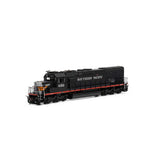 Athearn ATH73150 SD40T-2 SP / Black Widow #8392 with DCC & Sound Tsunami2 HO Scale