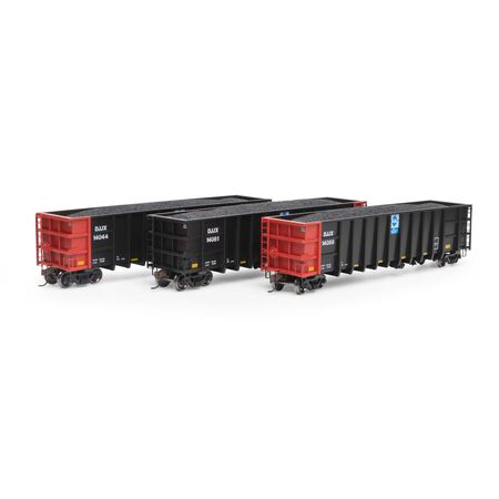 Athearn ATH7472 Thrall High Side Gondola with Load (3 Pack), DJJX Set #1 HO Scale