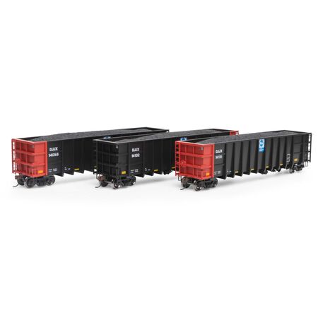 Athearn ATH7474 Thrall High Side Gondola with Load (3 Pack), DJJX Set #3 HO Scale