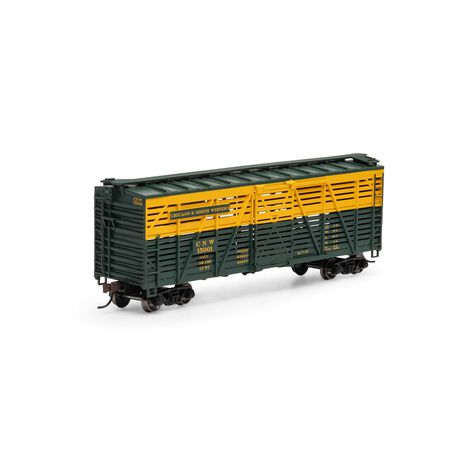 Athearn ATH75992 40' Stock Car C&NW Chicago & North Western #15001 HO Scale