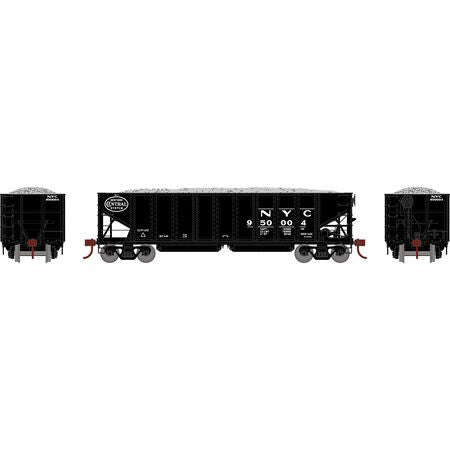 Athearn ATH7642 NYC New York Central #950004 40' Ribbed 3-Bay Ballast Hopper HO Scale