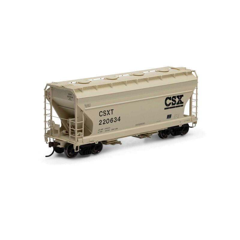 Athearn ATH81053 ACF 2970 Covered Hopper, CSXT CSX #220634 HO Scale