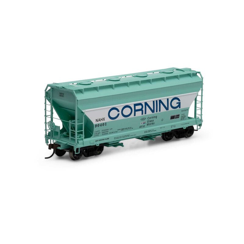 Athearn ATH81065 ACF 2970 Covered Hopper, NAHX Corning #90401 HO Scale