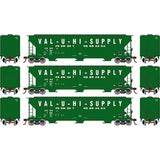 Athearn ATH81591 FMC 4700 Covered Hopper, VUHX 3 Pack HO Scale