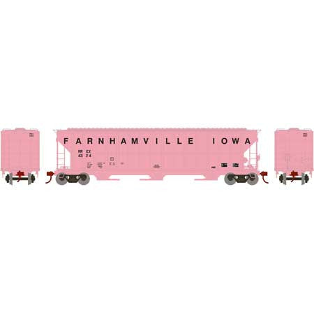 ATH82022 Athearn FMC 4700 Covered Hopper RREX - Farnhamville Iowa #4324  (HO Scale) Part #ATH82022