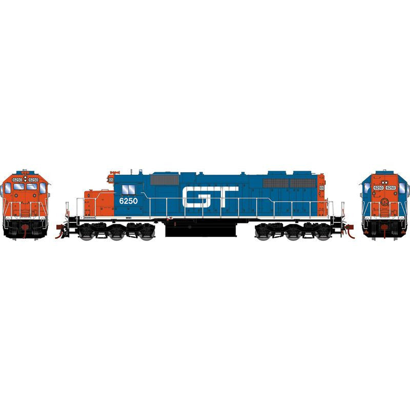 Athearn ATH88935 SD38 GTW Grand Trunk Western #6250 with DCC & Sound HO Scale