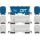 Athearn ATH93456 ACF 2970 Cover Hopper, GT&W Grand Trunk & Western 3 Pack HO Scale