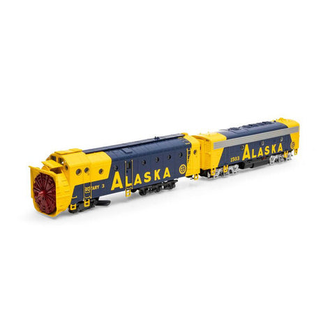 Athearn ATH93824 ARR Alaska Railroad #3/#1503 - Rotary Snowplow & F7B Locomotive HO Scale