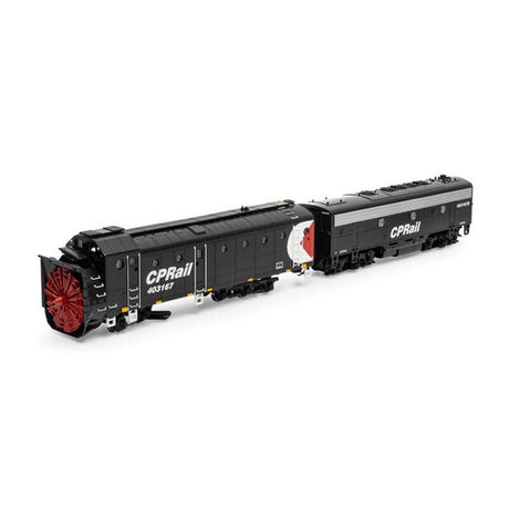 Athearn ATH93825 CPR Canadian Pacific #403167/#403167B - Rotary Snowplow & F7B Locomotive HO Scale